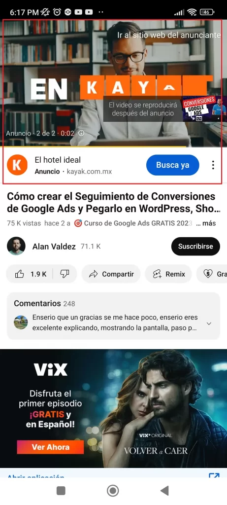 Variantes de anuncio Google